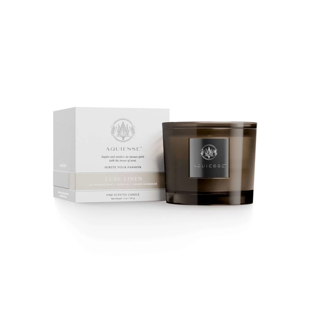 Acquiesse Luxe Linen Signature Luxury Candle